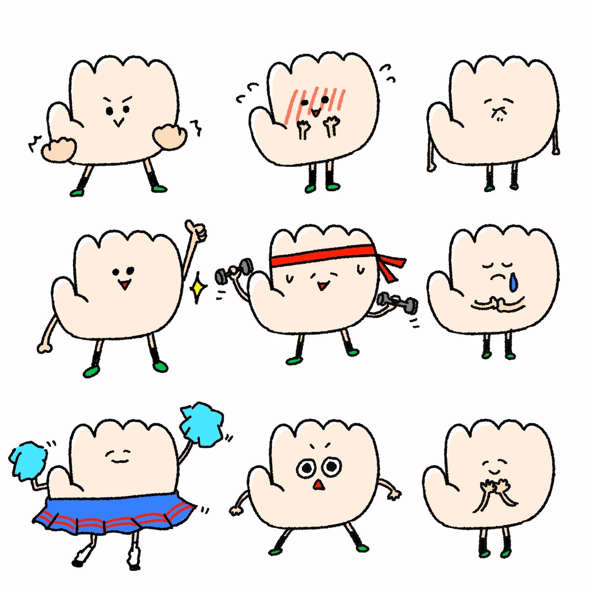SNS専用あなただけのキャラクター作成します SNSにもうワンポイント欲しい！そんなお悩み解決します イメージ1