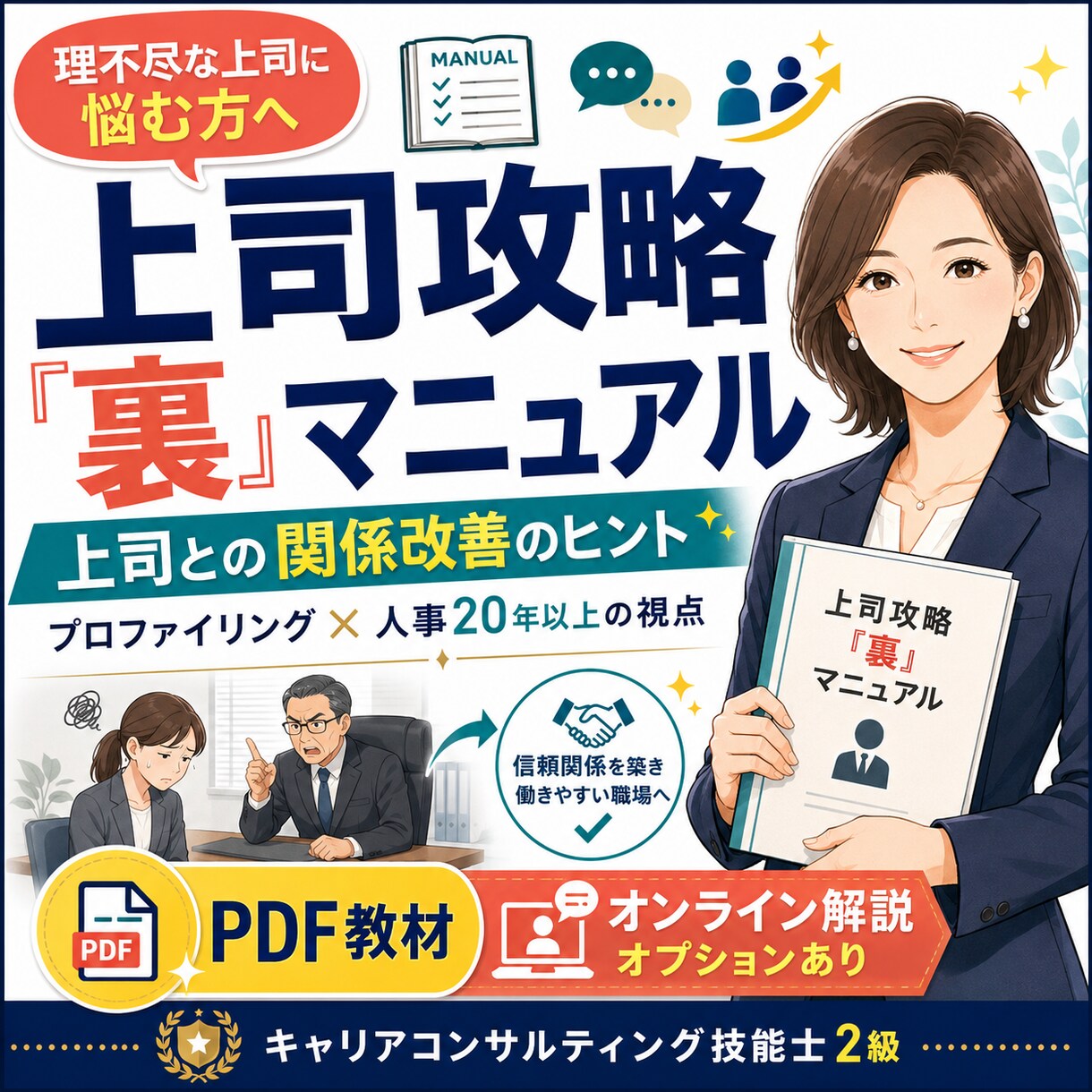 上司攻略「裏」マニュアルを提供します プロファイリングと人事15年の視点で上司との関係改善のヒント イメージ1