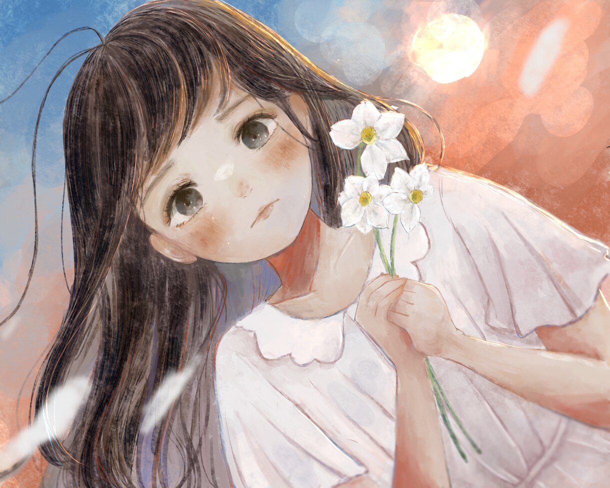 女の子のイラスト描きます ふんわりした色合い・雰囲気にこだわって仕上げます！ イメージ2