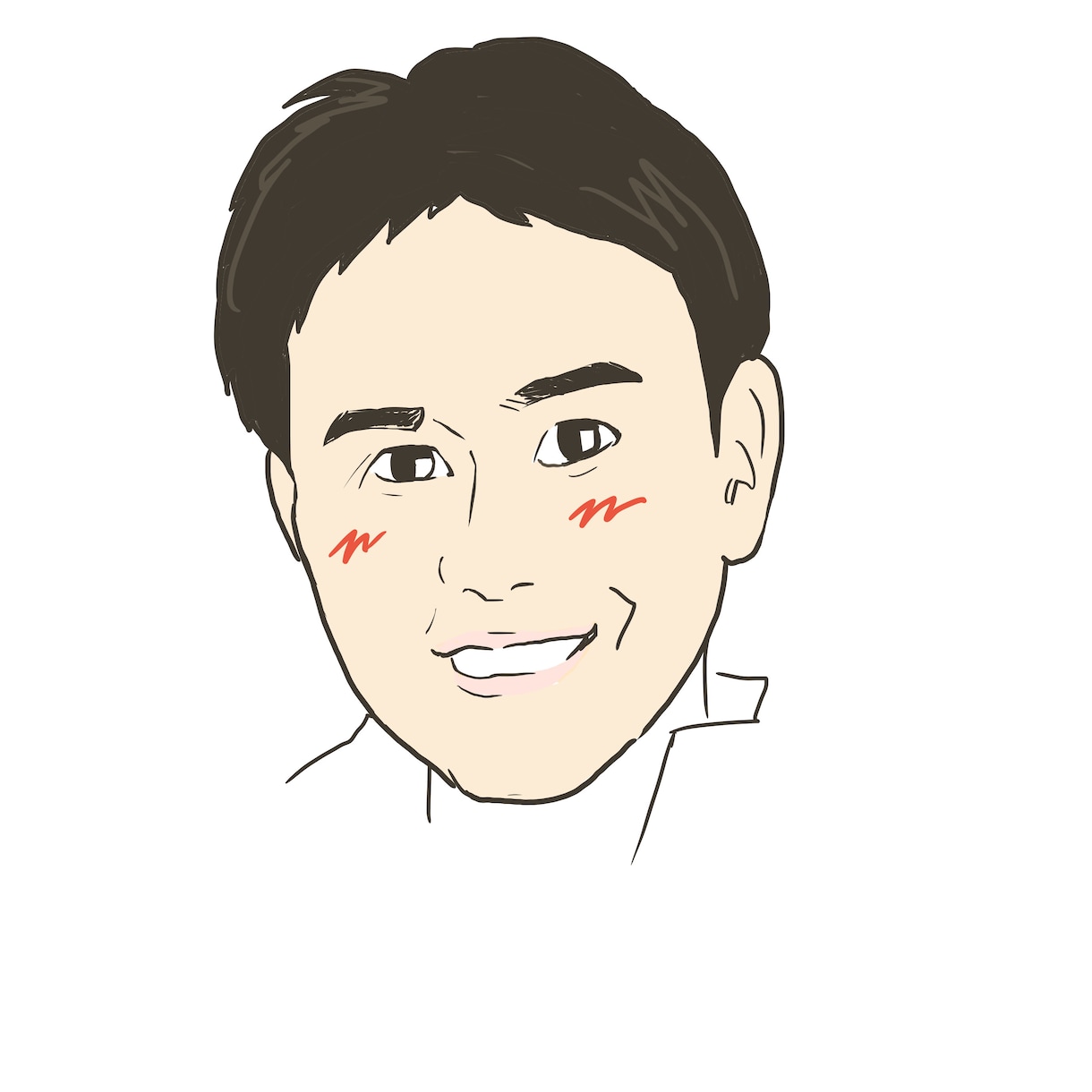 名刺や資料に載せやすいシンプルな似顔絵を描きます 写真は載せたくないけど、顔を覚えて欲しい方に似顔絵がお勧め！ イメージ6