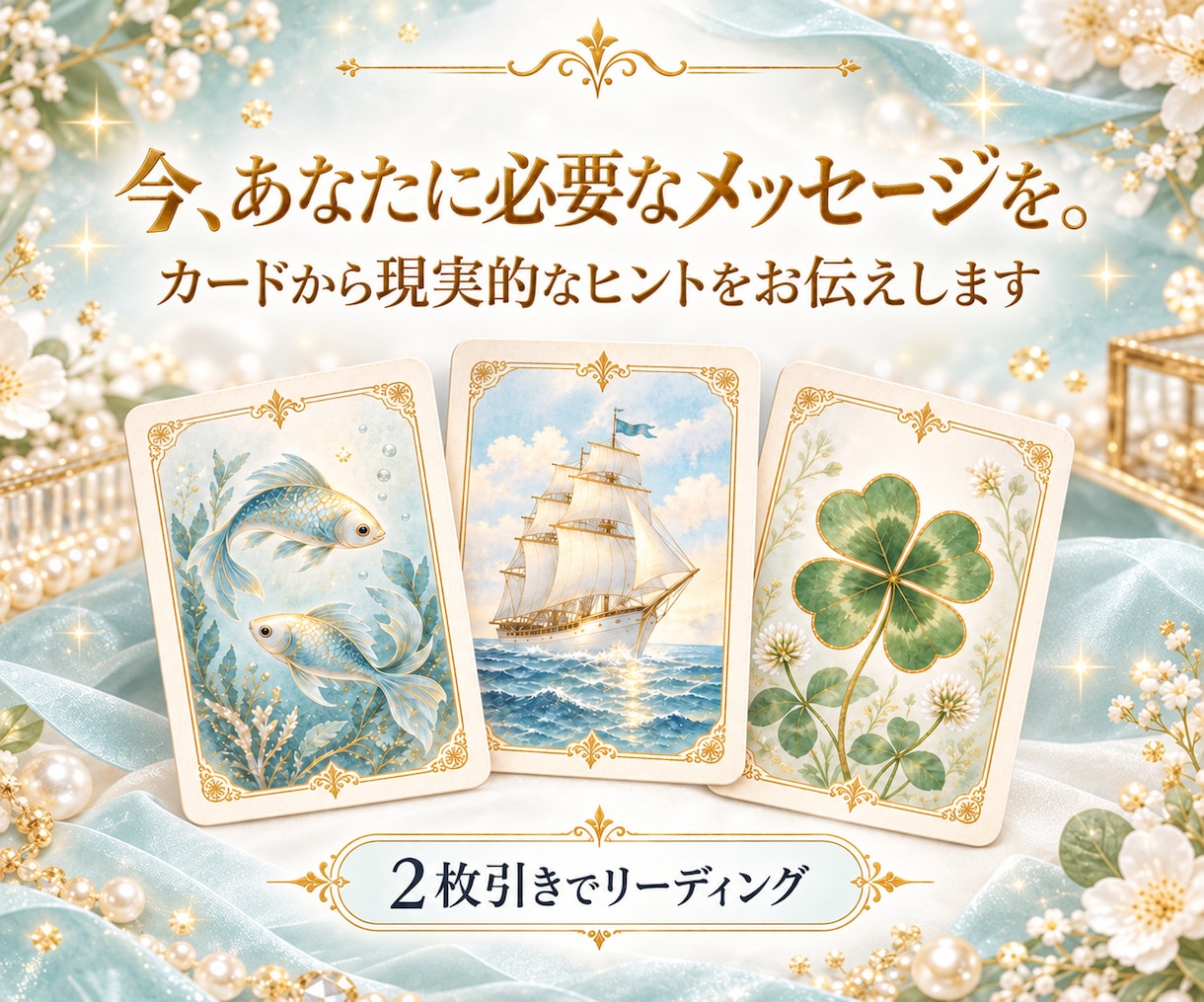 即日鑑定★あなたのお悩みを優しくリーディングします 当てるのではなくあなた自身が未来を選ぶためのヒントをお届け！ イメージ1