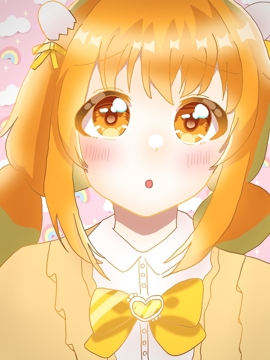 アイコン、バストアップ、歌ってみたイラスト描きます 【最短即日納品！】かわいい女の子描きます！ イメージ6