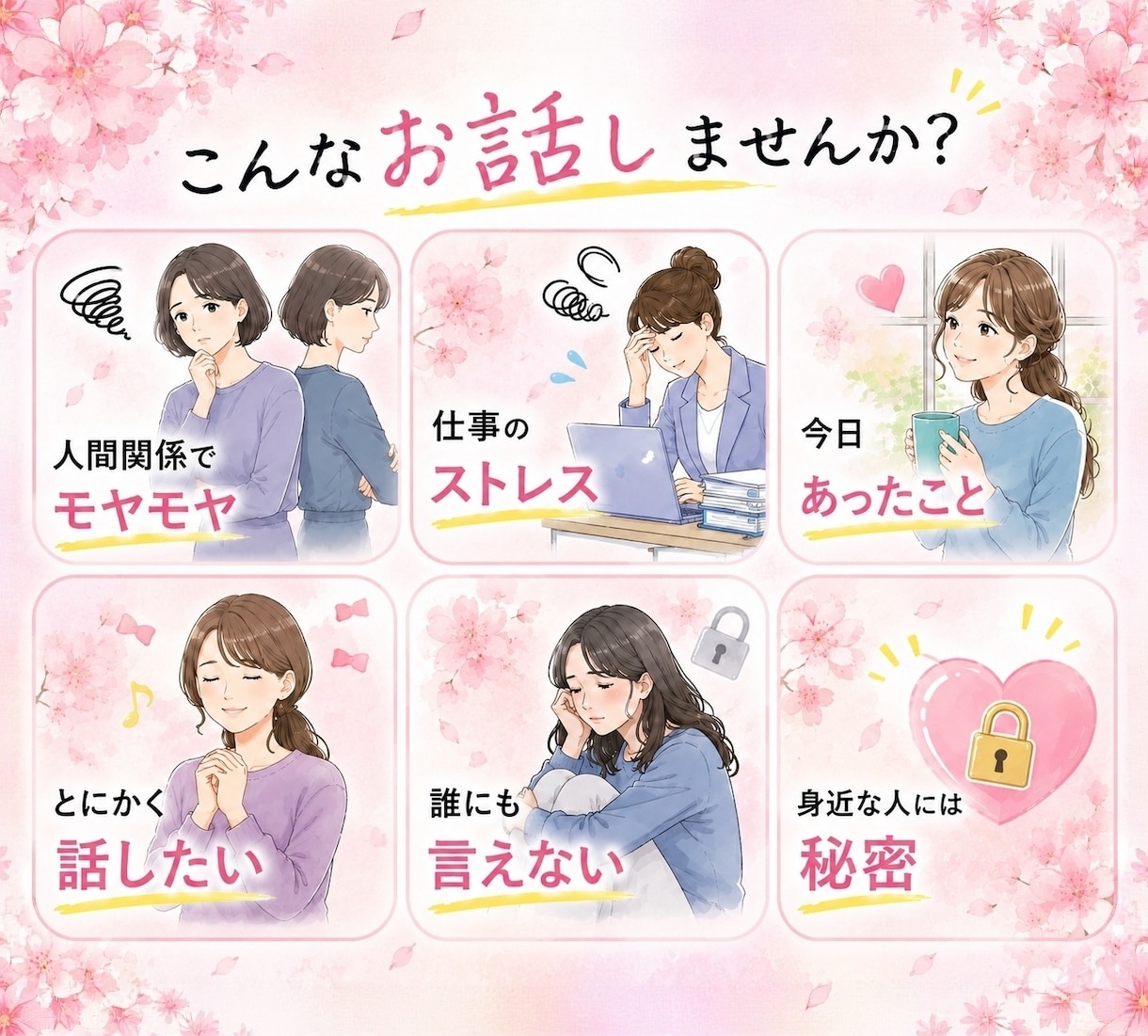 雑談も悩みも全部OK。関西弁のお悩みお聞きします カウンセリングじゃない。ただあなたに優しく寄り添います。 イメージ2