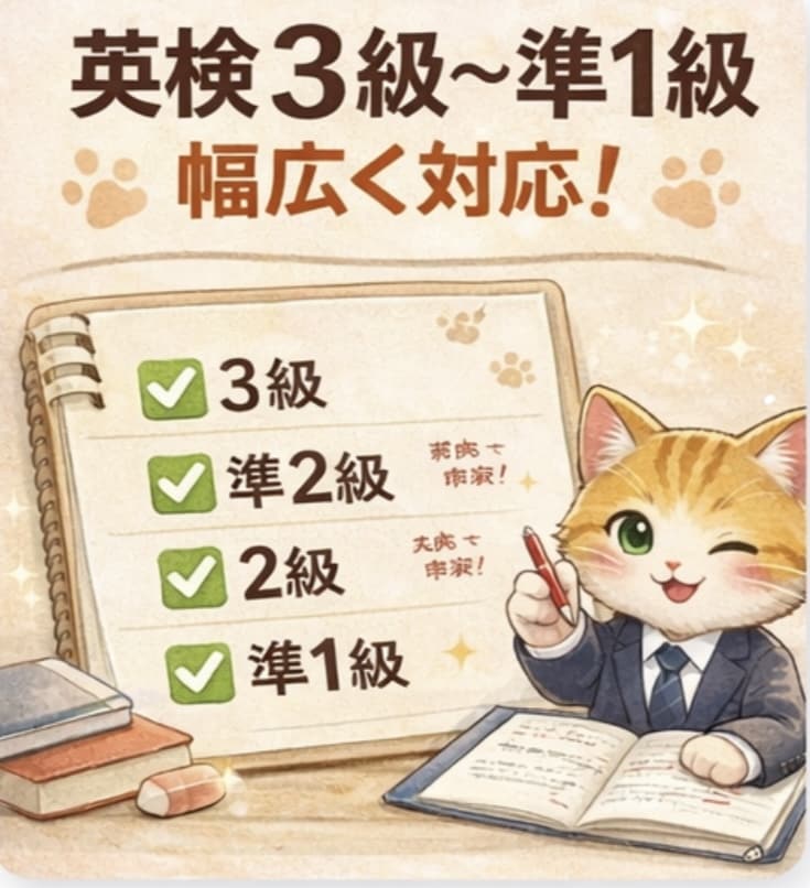 英検3〜準1級 3回分のライティング添削します 個別指導のプロが合格答案へ導く！3回セットで徹底スコアアップ イメージ2