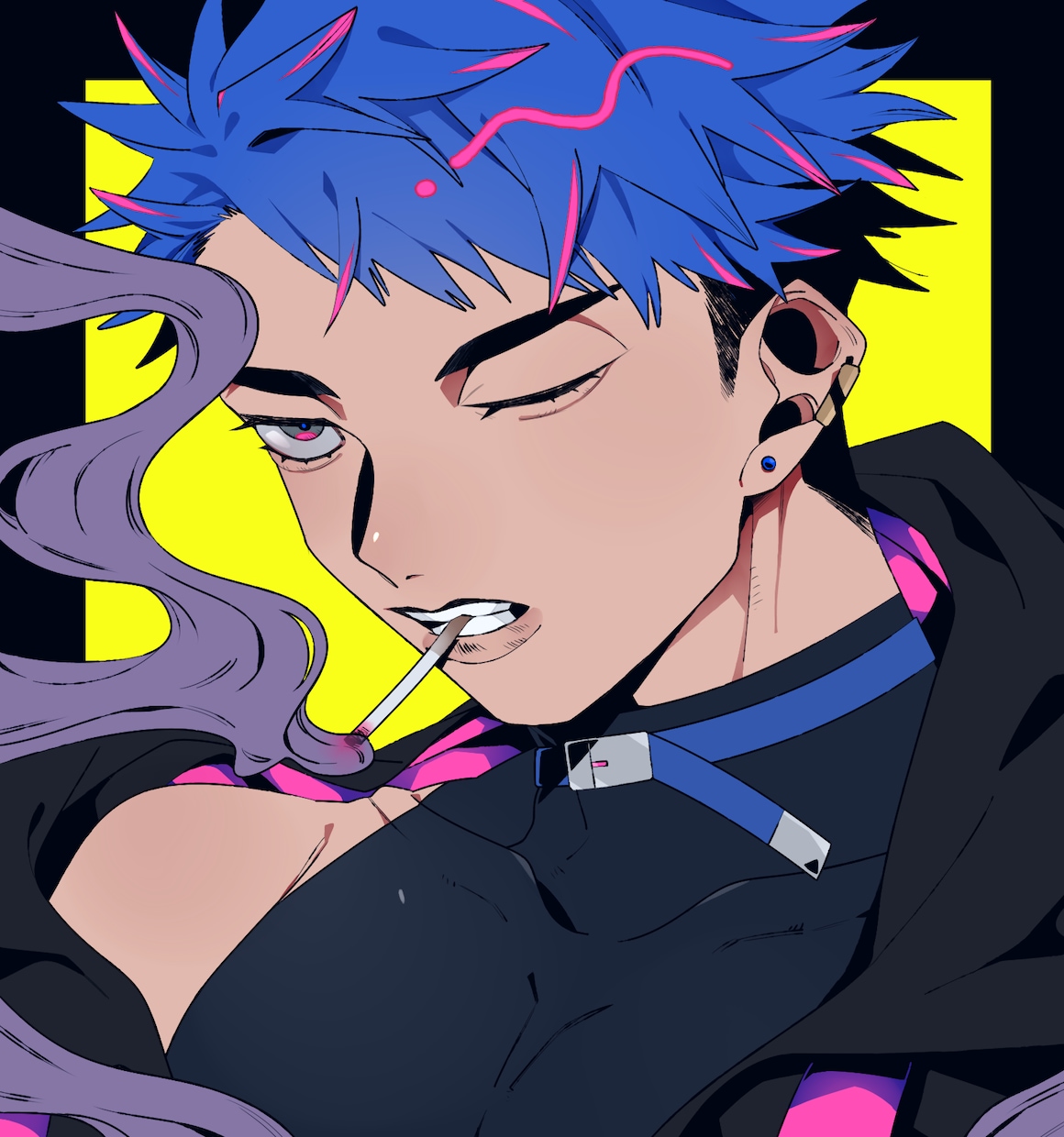 商用可◎ダーク系アイコン描きます 暗い雰囲気のガロ系風味の絵柄が得意です イメージ1