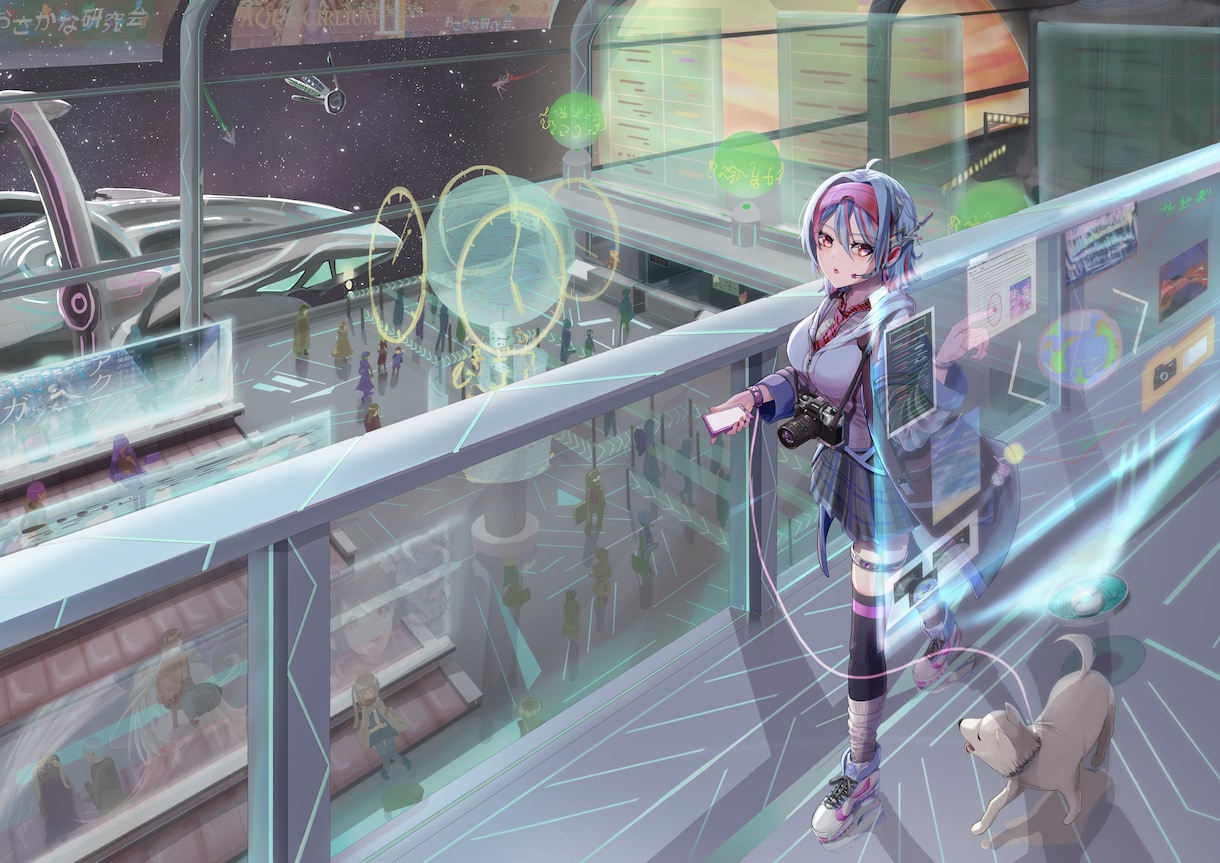 背景付きキャラクターイラスト作成します 背景付きのキャラクターイラストが欲しい人用 イメージ1