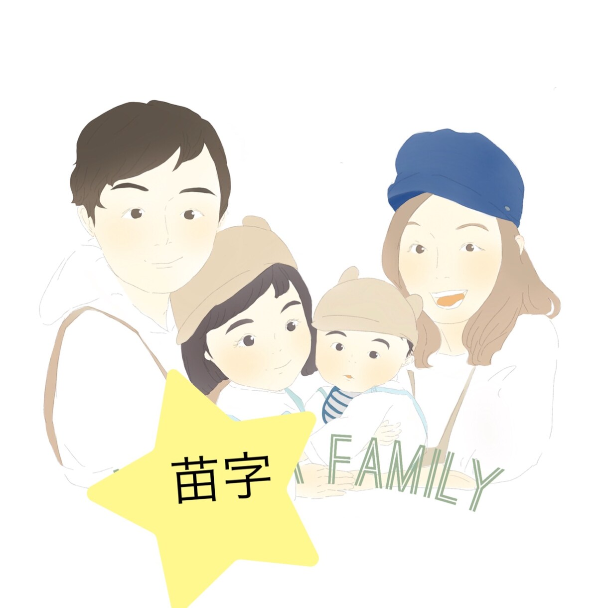 カップル、家族向けのイラスト描きます 記念日や誕生日のプレゼントに思い出を添えて イメージ3