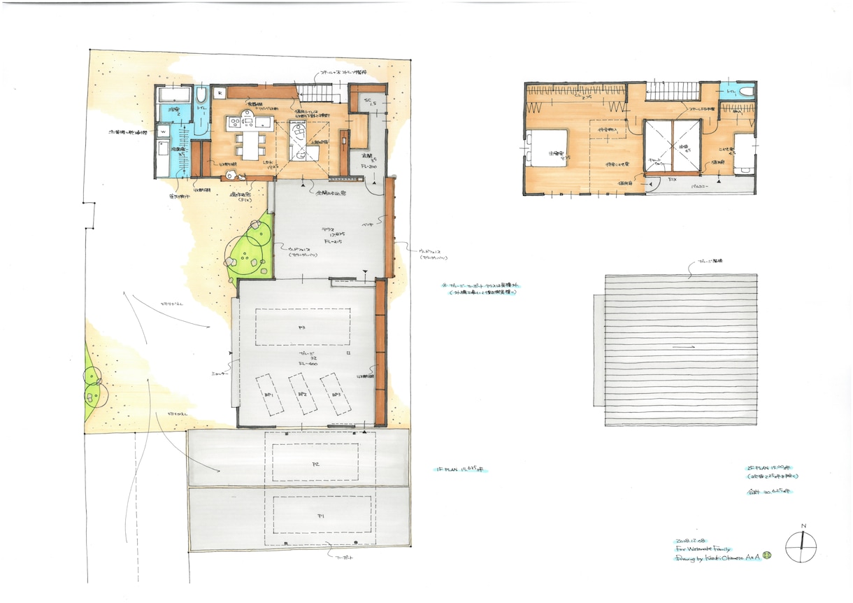 一級建築士が住宅の間取りを手描きでご提案致します 一級建築士とつくる快適な間取りのご提案です イメージ1