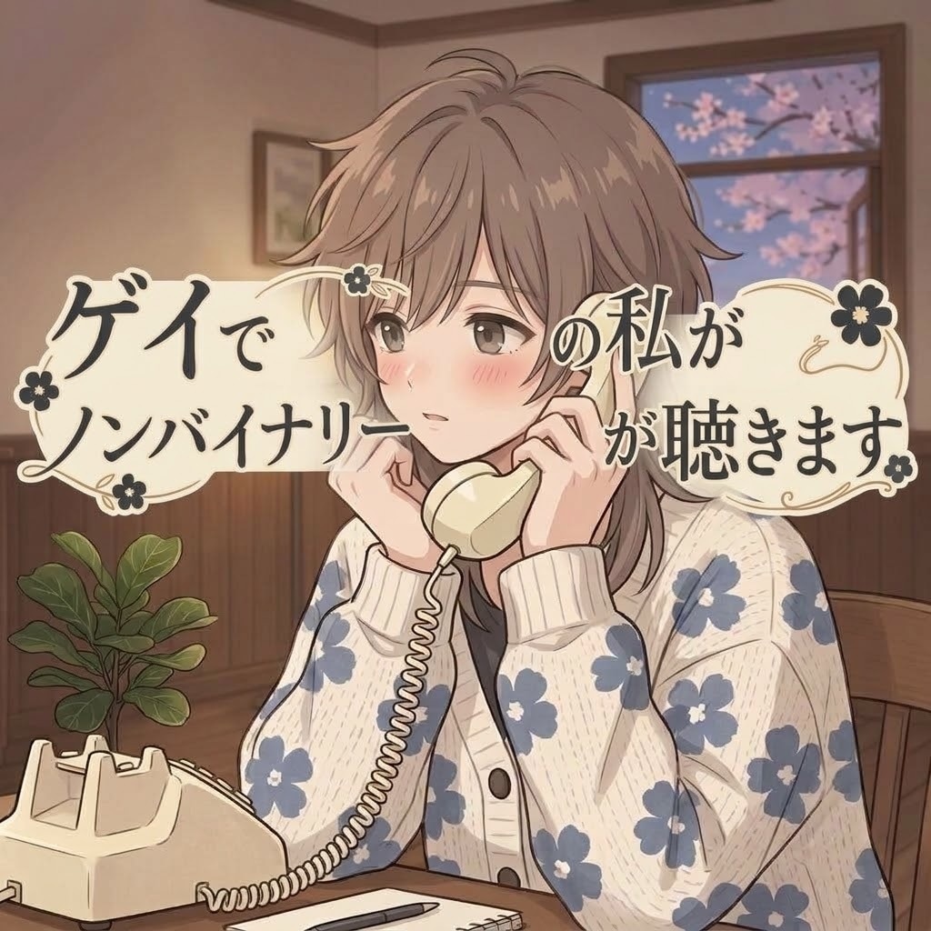 ゲイ・ノンバイナリー・HSPの私がお話を聴きます 金銭的に余裕がない方、学生の方は10分だけとかでもいいですよ イメージ1