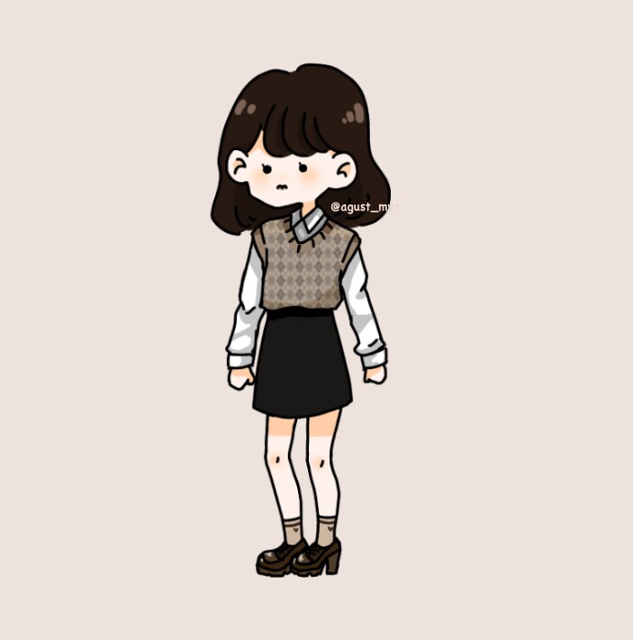 韓国風の可愛いイラスト、アイコン等を描きます 髪色と髪型、服装を言って(又は写真)いただければ描きます！ イメージ4