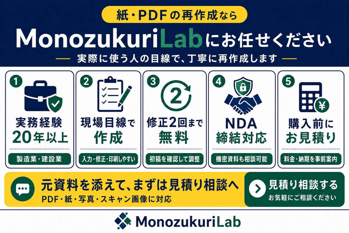 PDF・紙・写真をWord・Excel化します 崩れた表や書式も整え、編集・再利用できる資料へ復元 イメージ9