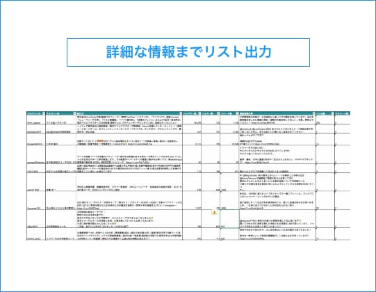 Twitterフォロワーリストを出力＆分析します あなたのフォロワーの傾向からリーチすべきユーザーを提案！ イメージ2