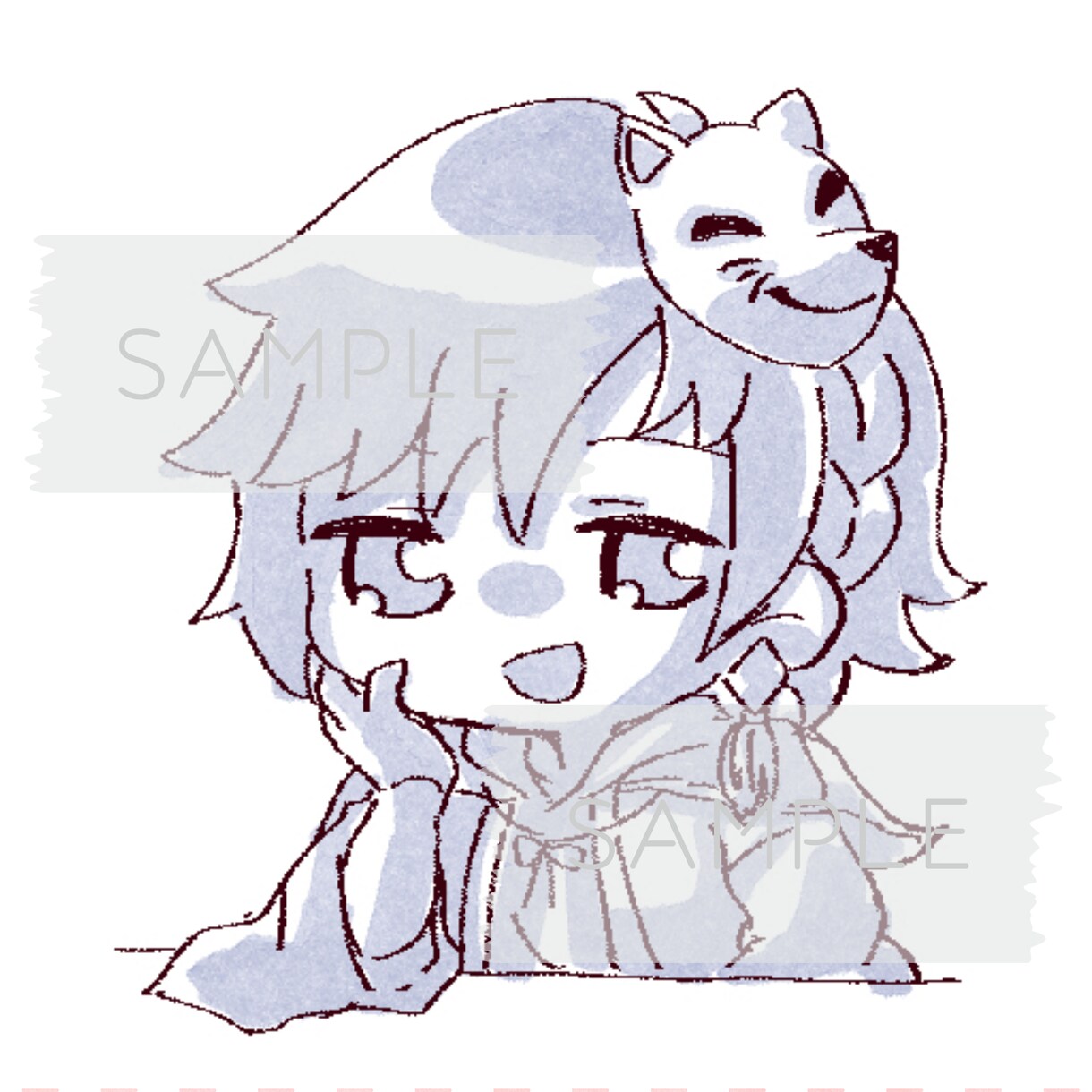 明るめでかわいい印象のアイコンお描きします かわいい女の子中心になります！可愛い男の子も描けます！ イメージ4