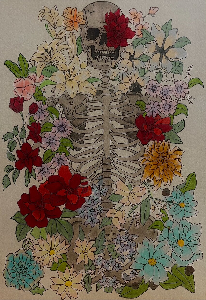 花や動物をペン画で描きます お部屋を華やかにする絵を描きます。 イメージ7