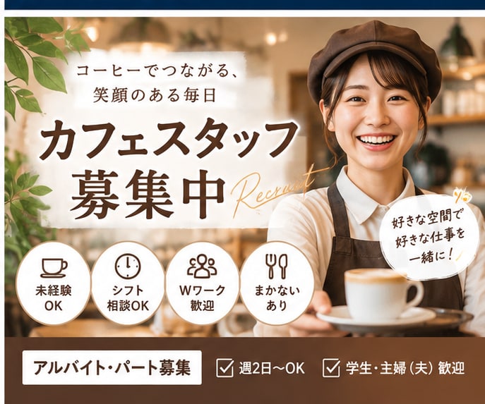 求人募集画像を見やすくおしゃれに制作します 建設業・美容サロン・飲食店向け！SNS求人画像を丁寧に制作 イメージ4