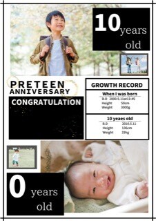 お子様の記念写真をポスターにします photostudioで撮った写真や思い出の写真をポスターに イメージ4