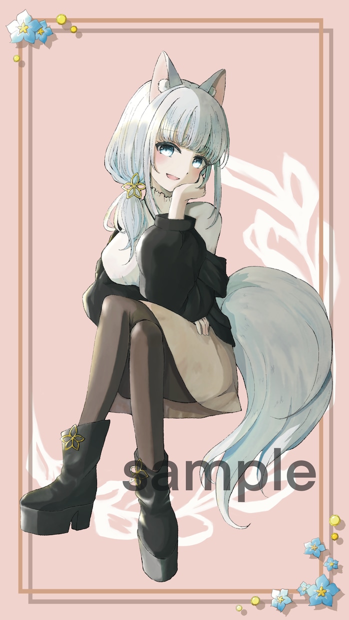 グッズ・TRPG・配信で使えるイラストを作成します 可愛い女の子イラストをお求めの方に！ イメージ2