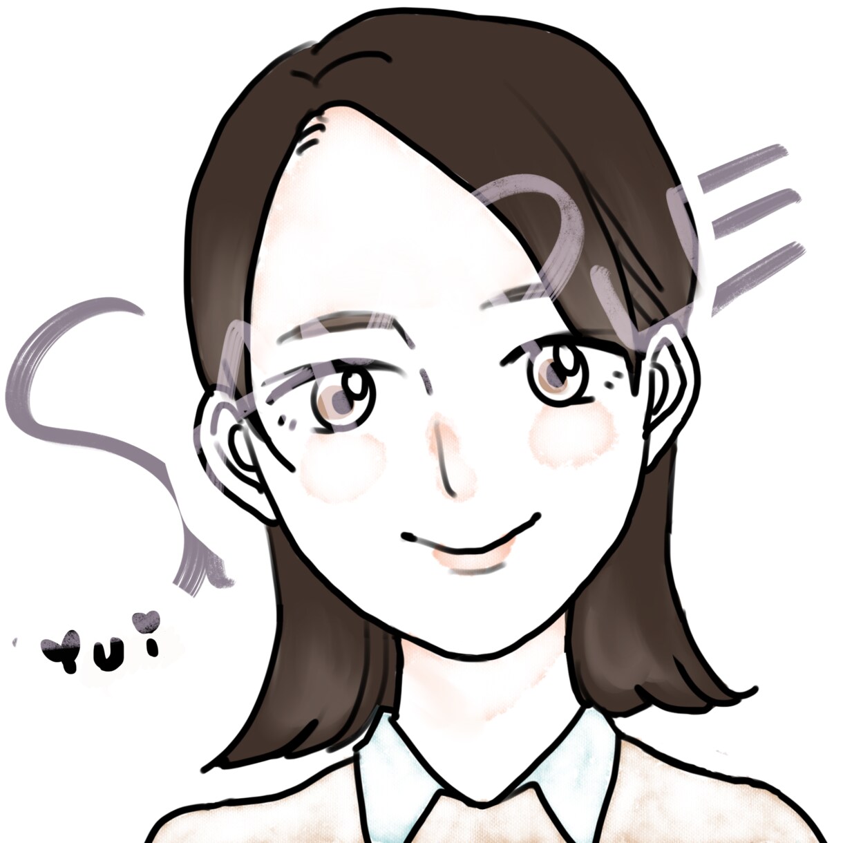 シンプルな似顔絵風のイラストお描きします 写真が無くても特徴だけで対応可! イメージ2