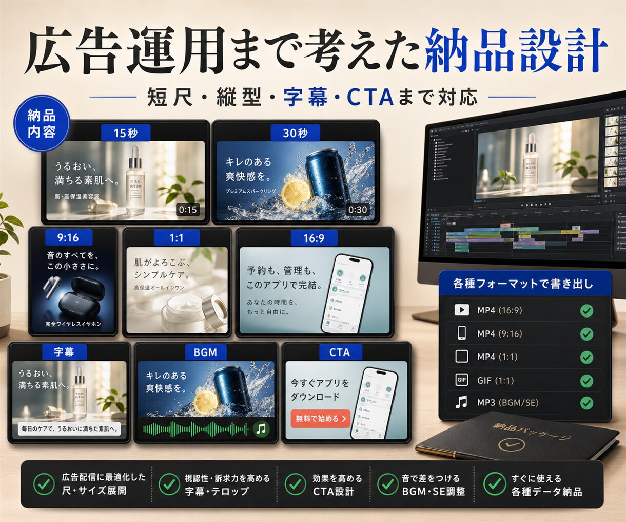 広告・SNS用の動画を高品質に制作します 商品PR・縦型ショート・AI映像対応 イメージ7