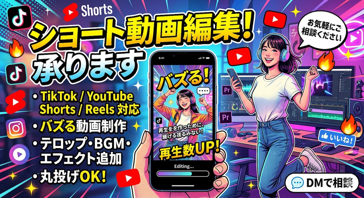 DaVinciでバズる切り抜き動画を制作いたします 編集が面倒なあなたへ。丸投げOK、1本から丁寧に対応します！ イメージ1