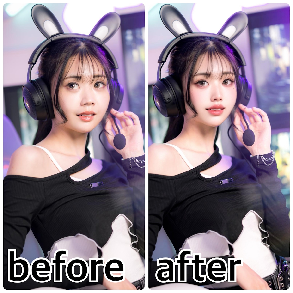 お写真のレタッチであなたの綺麗お手伝いします 韓国アイドル風や二次元風な加工からナチュラルまで！ イメージ5