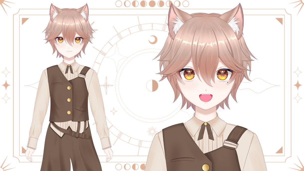 キャラデザからモデリングまで！vtuber作ります 低価格で高可動！サポート充実◎のLive2Dモデリング！ イメージ6