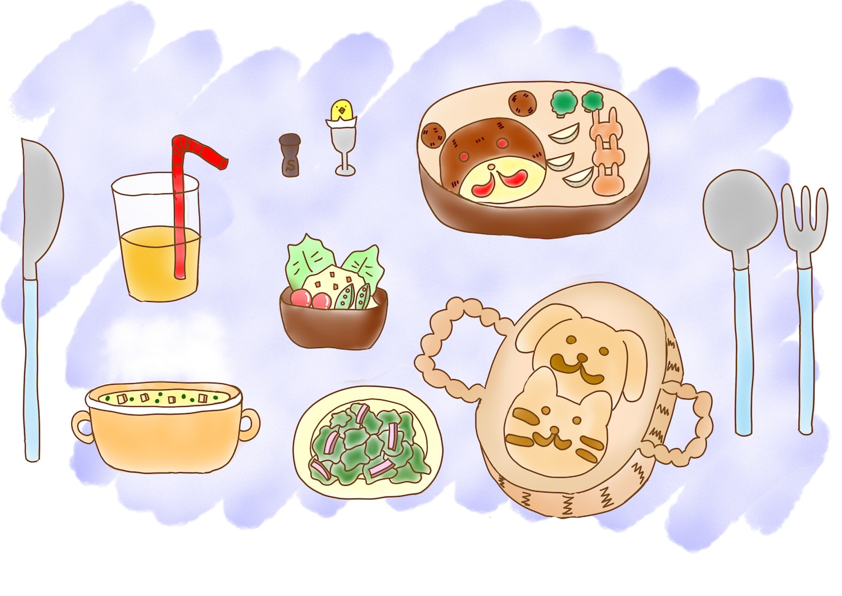 シンプルで緩くてポップなイラストお描きします ゆるくてふわふわした感じのイラストを一所懸命頑張って描きます イメージ5