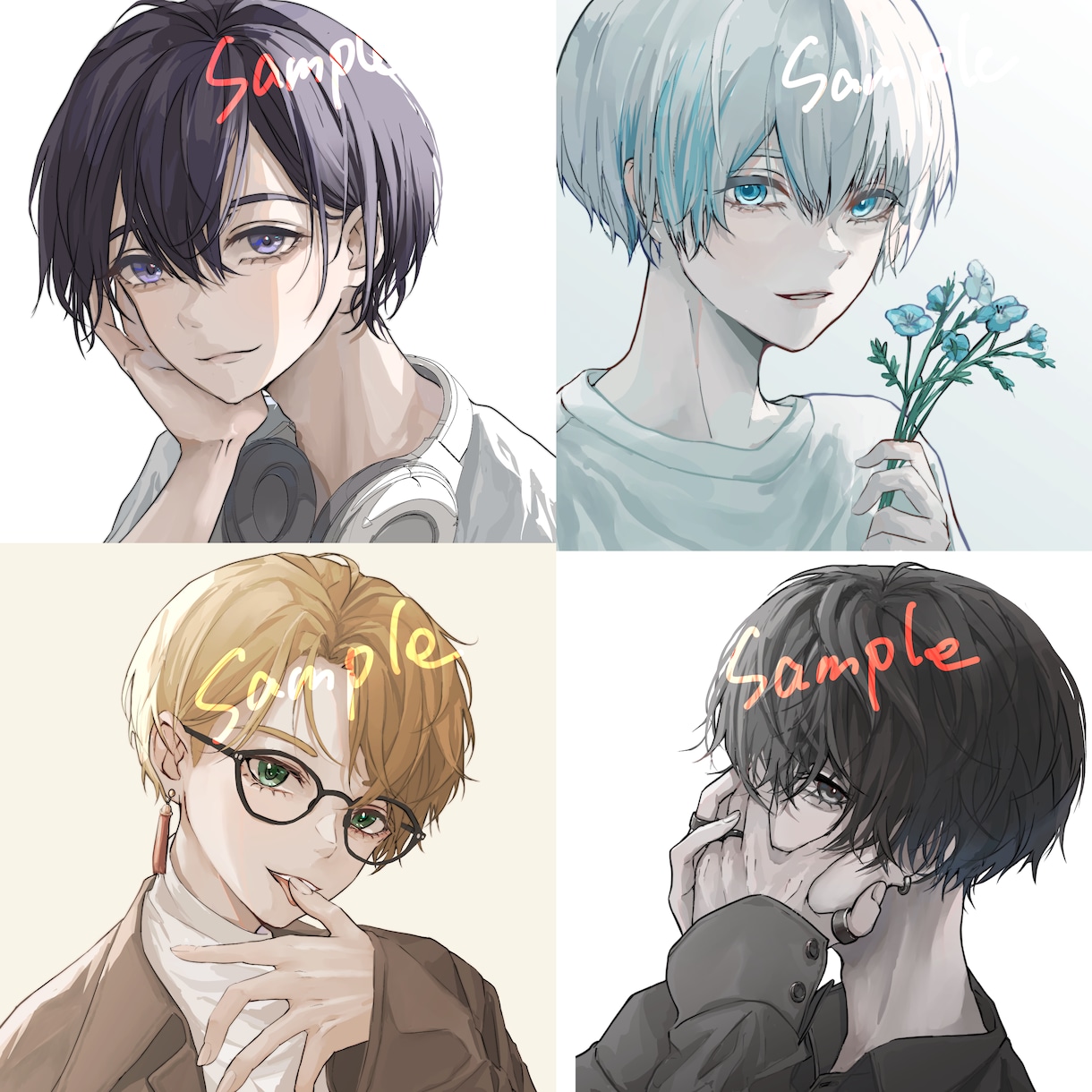 商用料金込み♪アイコン、イラストを描きます 優しい色合い、表情のイラストを描きます。 イメージ2