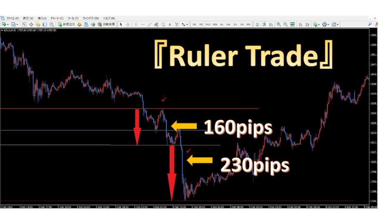 誰も知らないチャートの真実を教えます レートの動きはルールによって支配されています。 イメージ3