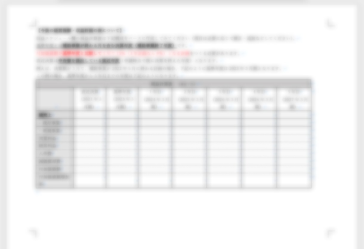 不採択になった事業再構築補助金の計画書を修正します 延べ7,000社以上を調査した会社評価のプロがサポート イメージ3