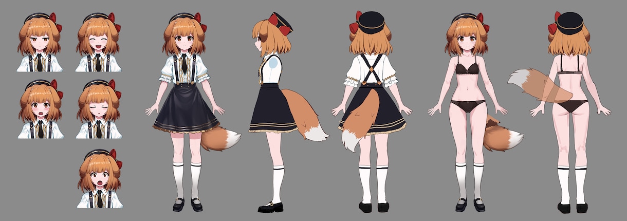 VRChat向けオリジナル3Dモデルを制作します フルスクラッチのオリジナル3Dアバターを低価格で提供 イメージ9