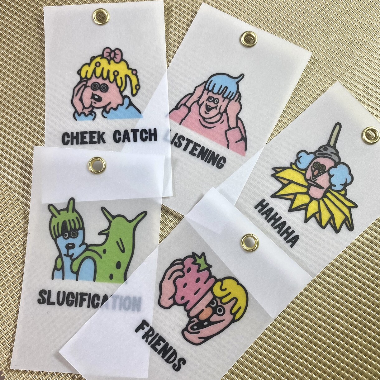 50枚セット！タグカード/ピアス台紙を作成します インパクト大！サンクスカードや名刺にもなる！個性むきだし☆ イメージ9
