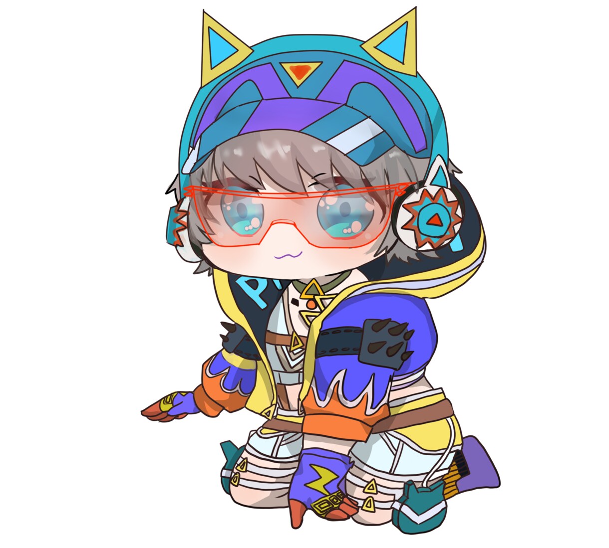 SNSで使えるミニキャラ描きます 可愛いイラストで柔軟に対応致します イメージ1