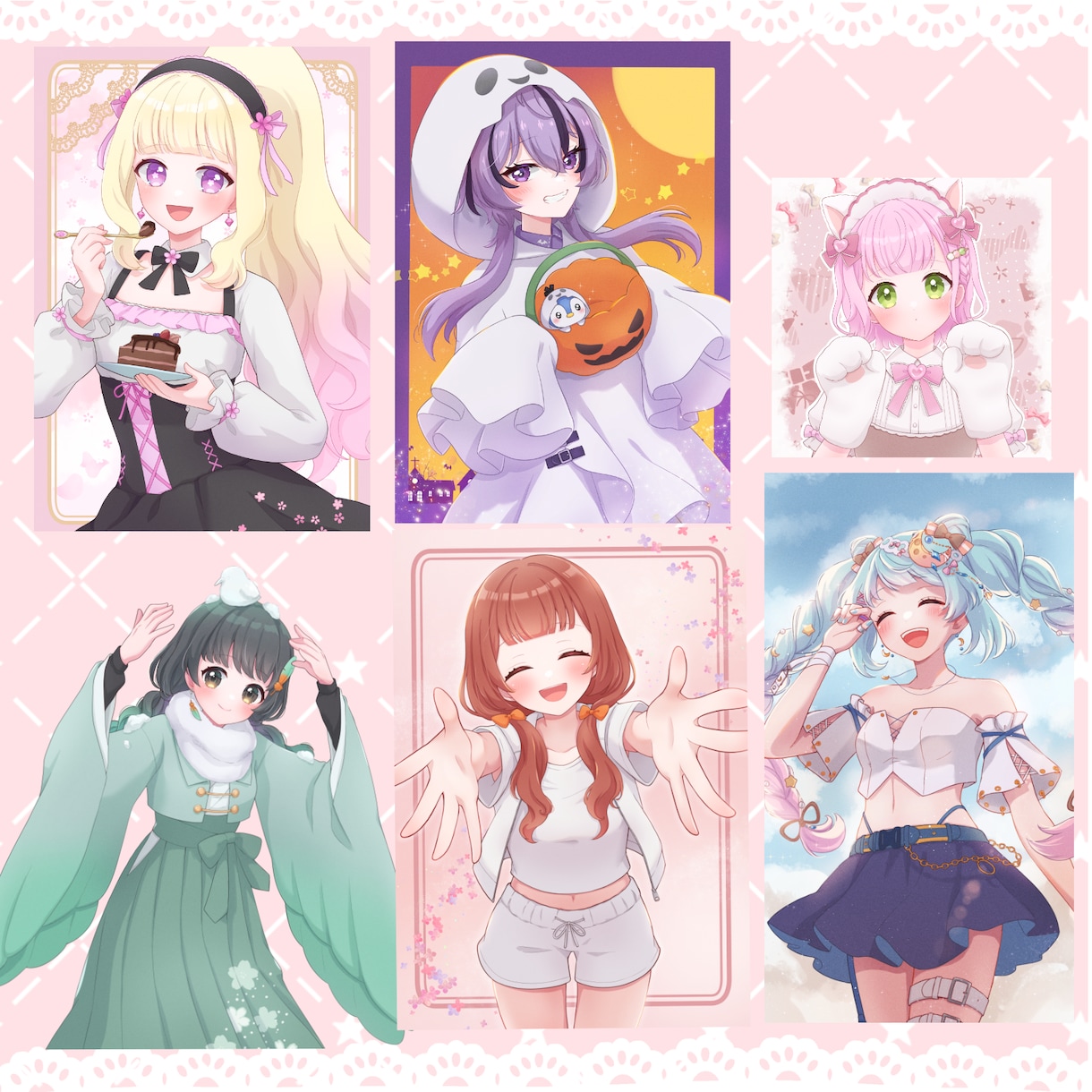 商用利用込、1枚絵描きます ふんわりテイストの可愛い系が得意です イメージ2