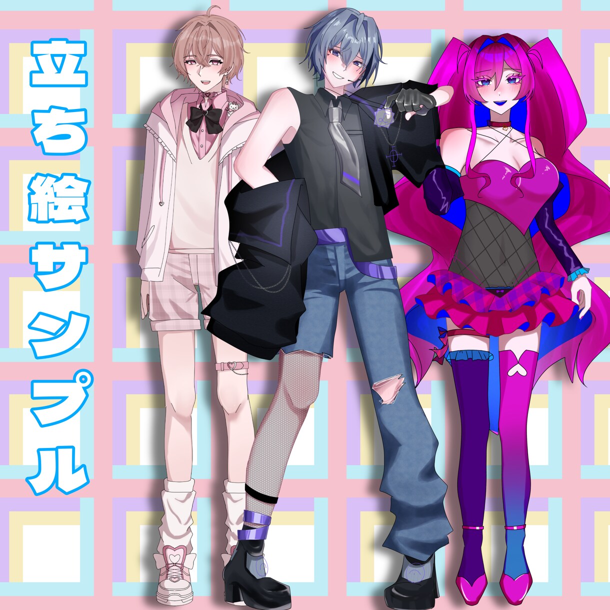 IRIAM用立ち絵イラスト描きます 先着3名限定、破格の値段！商用利用も込みです！ イメージ2