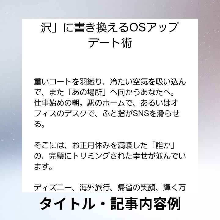 占い×ITロジック執筆|記事OSをデプロイします ​執筆8冊の解析力|IT用語とキャラが織りなす唯一無二の記事 イメージ6