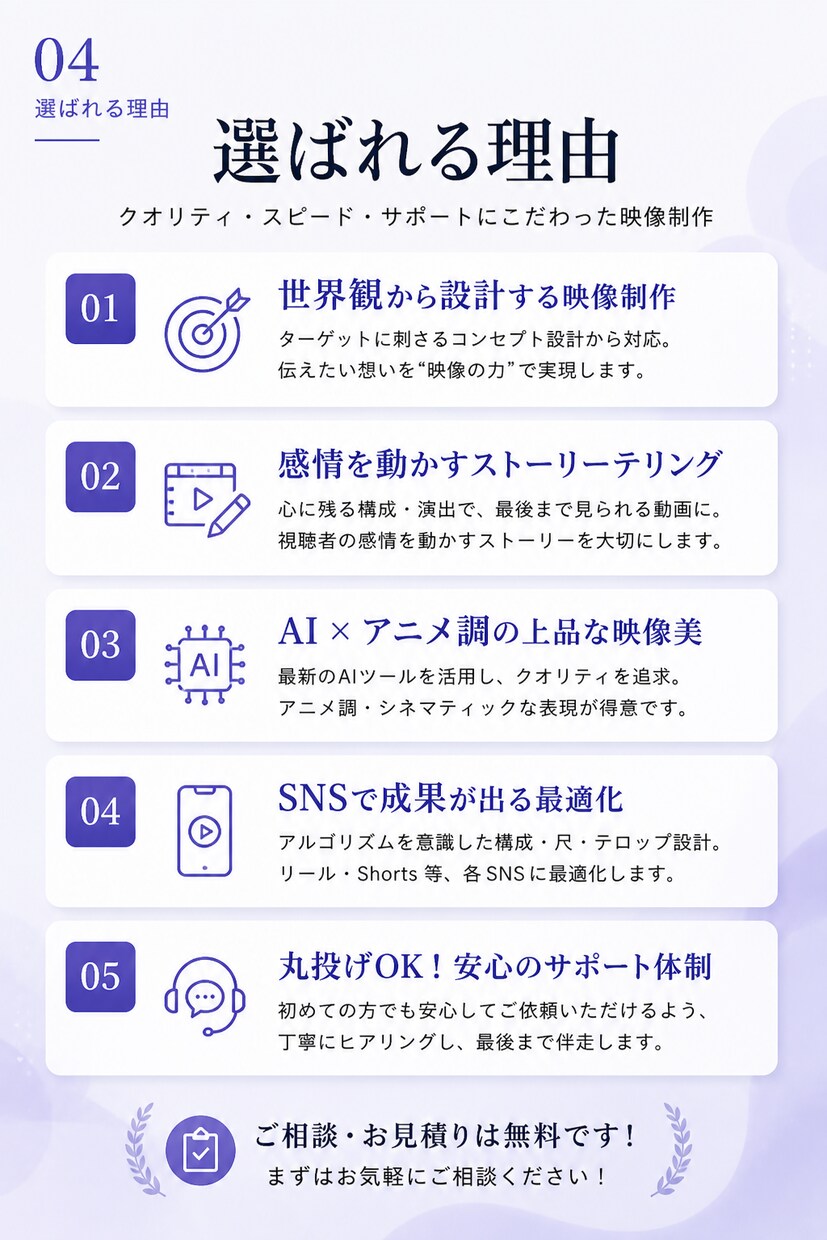 世界観あるPR動画を制作します Instagram・YoutubeShorts対応 イメージ3