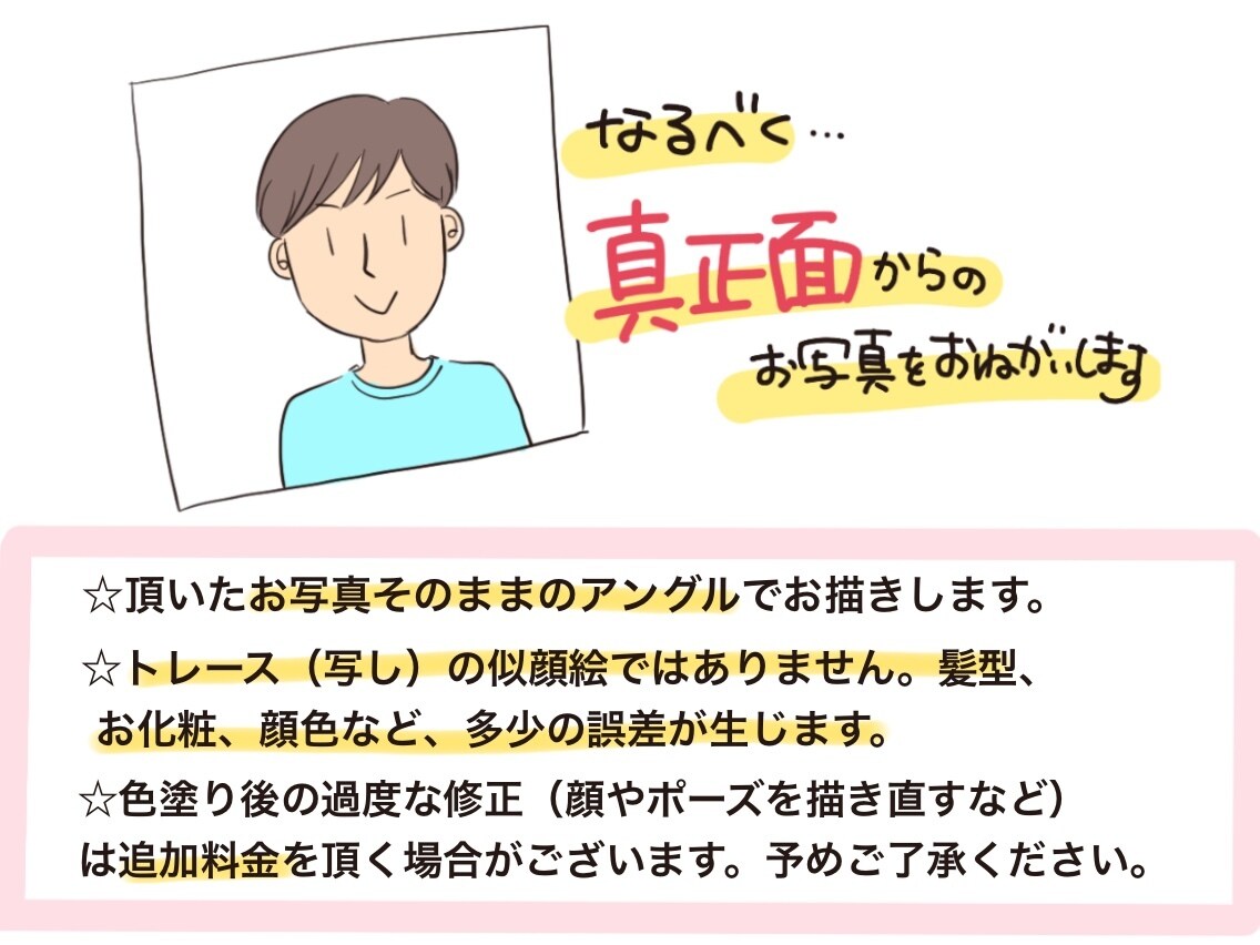 最短翌日納品!お仕事にアイコンに!似顔絵描きます 団体様大歓迎⭐︎真顔のお写真から笑顔にできます！ イメージ9