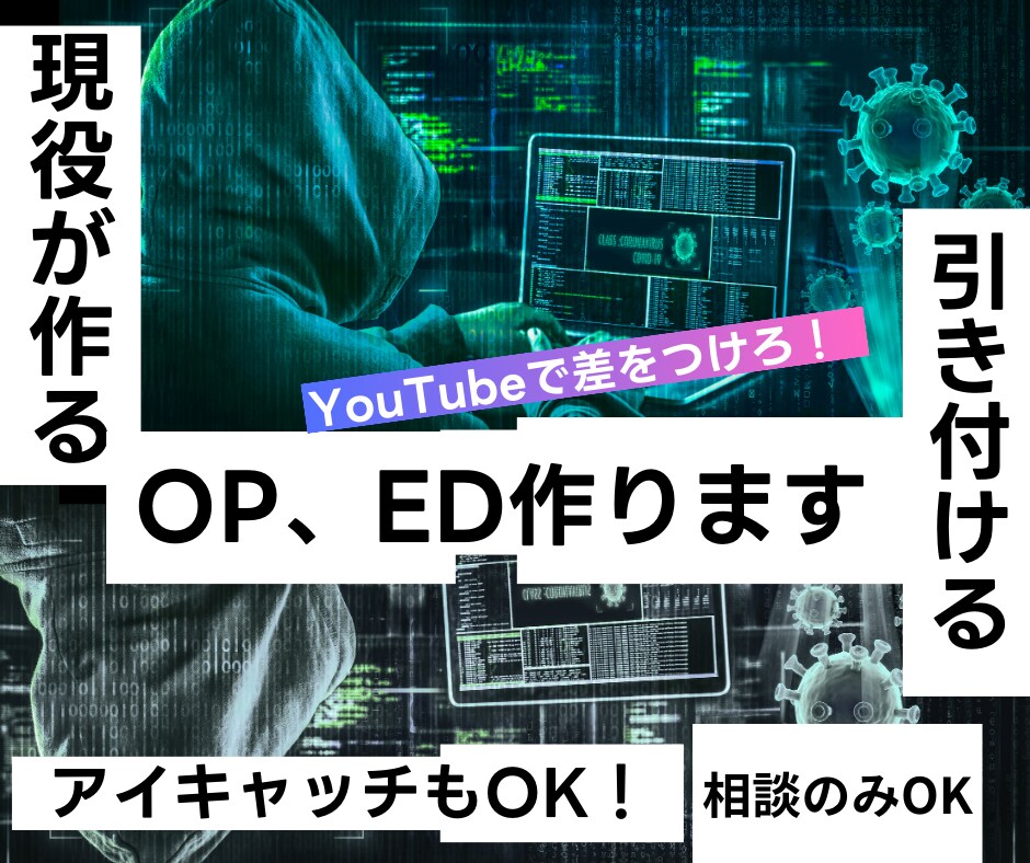YouTubeのオープニング動画作成します エンディング、アイキャッチも可！ご希望をお気軽に教えて下さい イメージ1