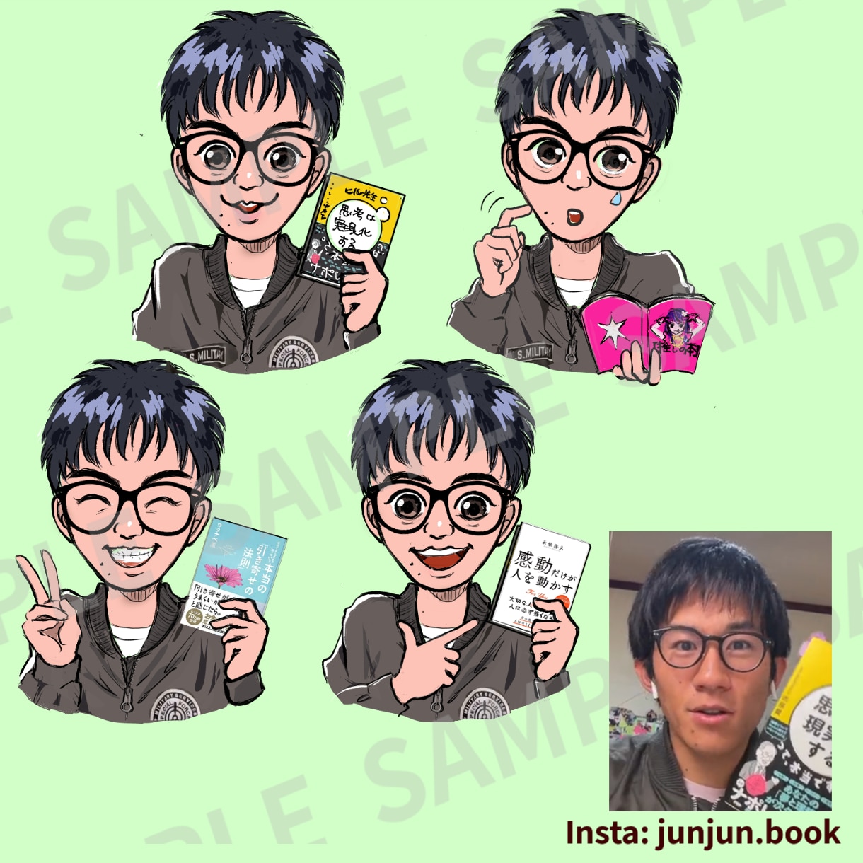 商用OK！思わずクリックしたくなるアイコン描きます 昭和風☆顔出しなしでも「あなたらしさ」を魅せるアイコンを☆ イメージ9