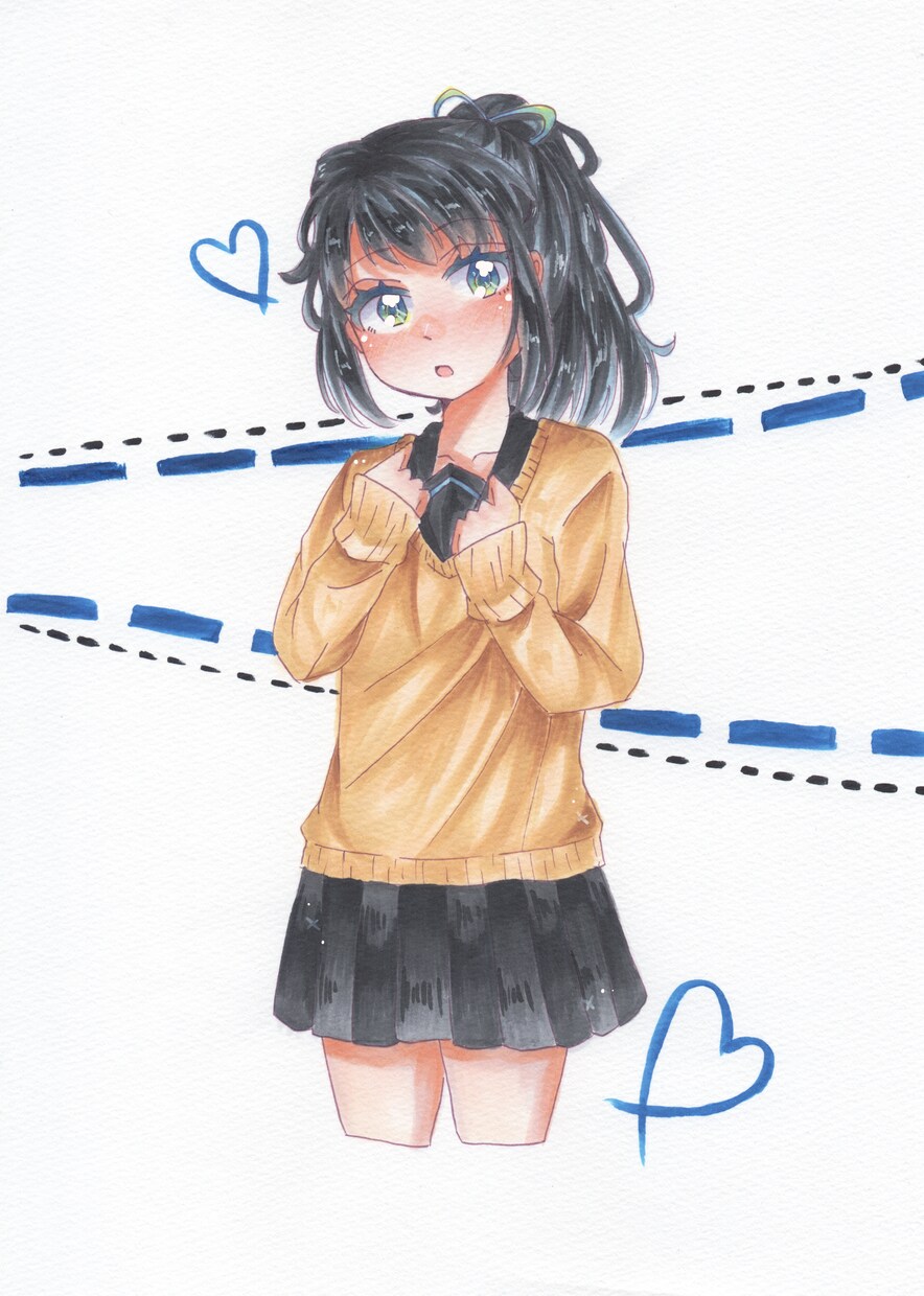 世界で１つだけの原画イラスト販売いたします 私のオリキャラを描いて欲しい！原画が欲しい！と言う人向けです イメージ4