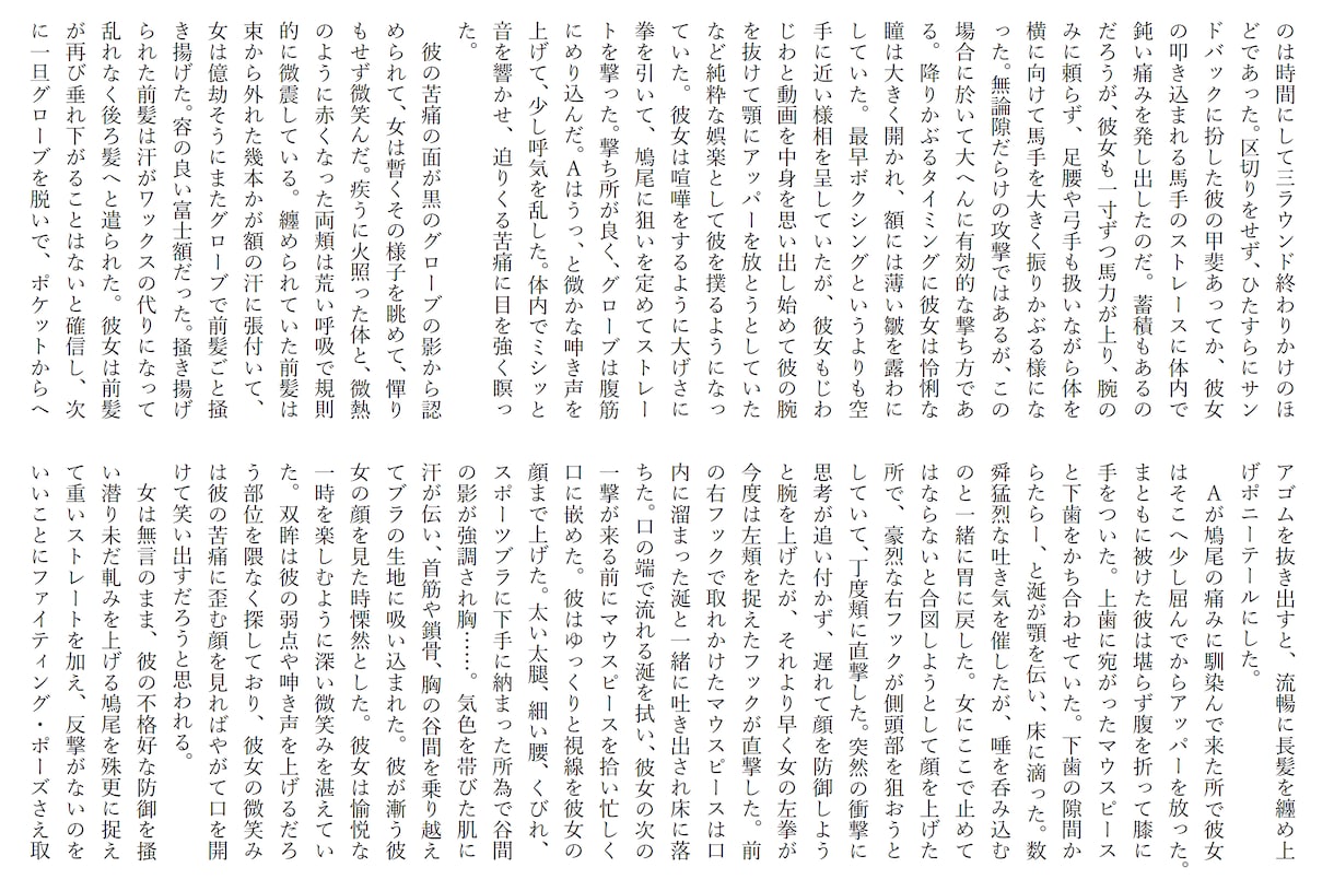 あなたの作品の校正・加筆を行います より明瞭に、より繊細に、より華やかな作品に進化させます イメージ4