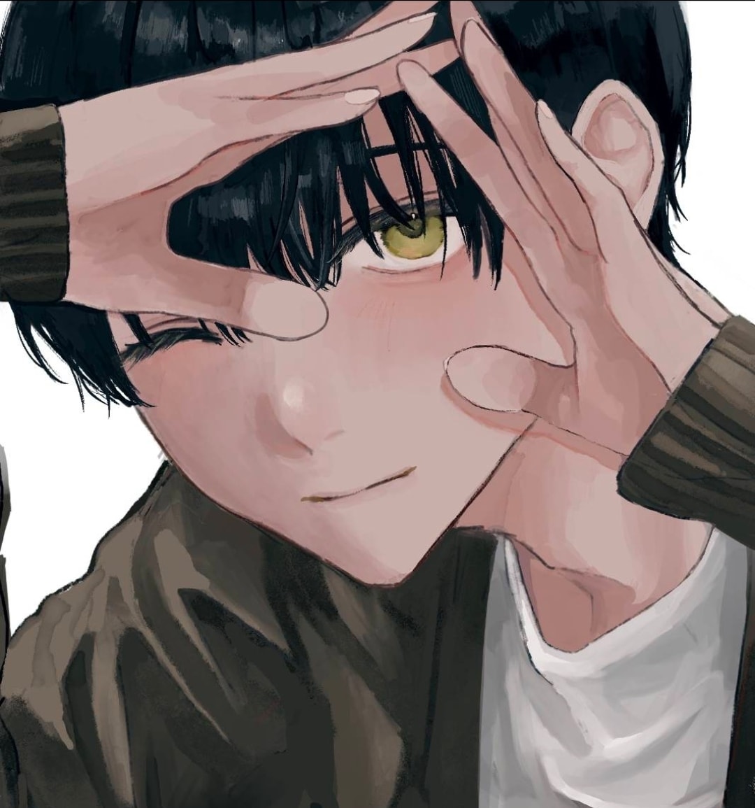 黒髪男子の儚げなイラスト描きます 黒髪男子×胸上3,500円から承ります！ イメージ5