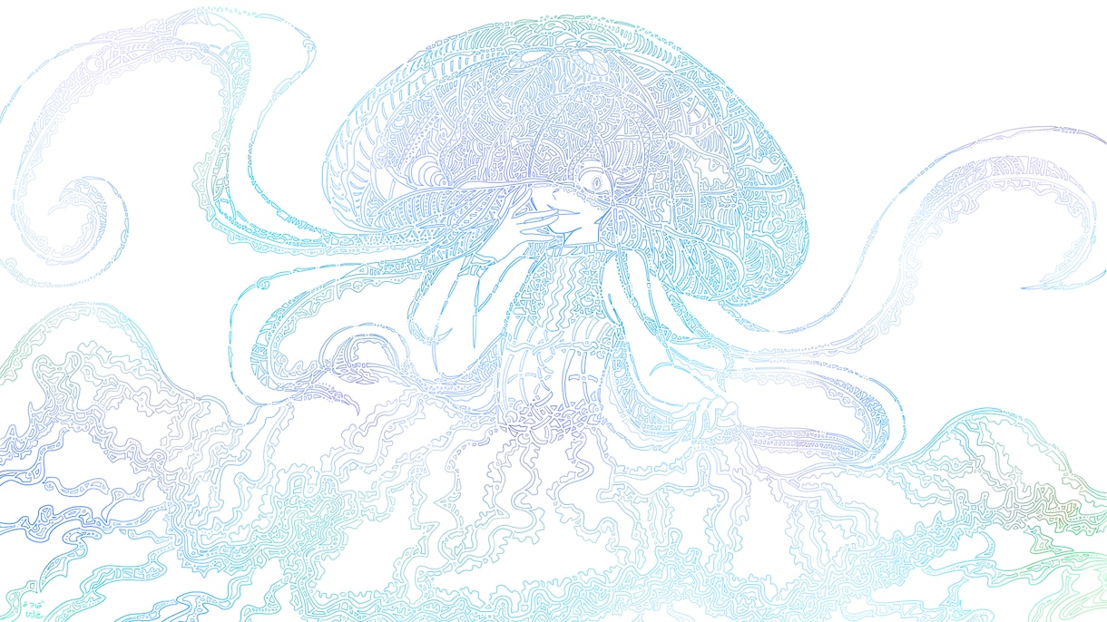 模様で形作った1枚絵を描きます あなたのイメージを形にさせてください。 イメージ1