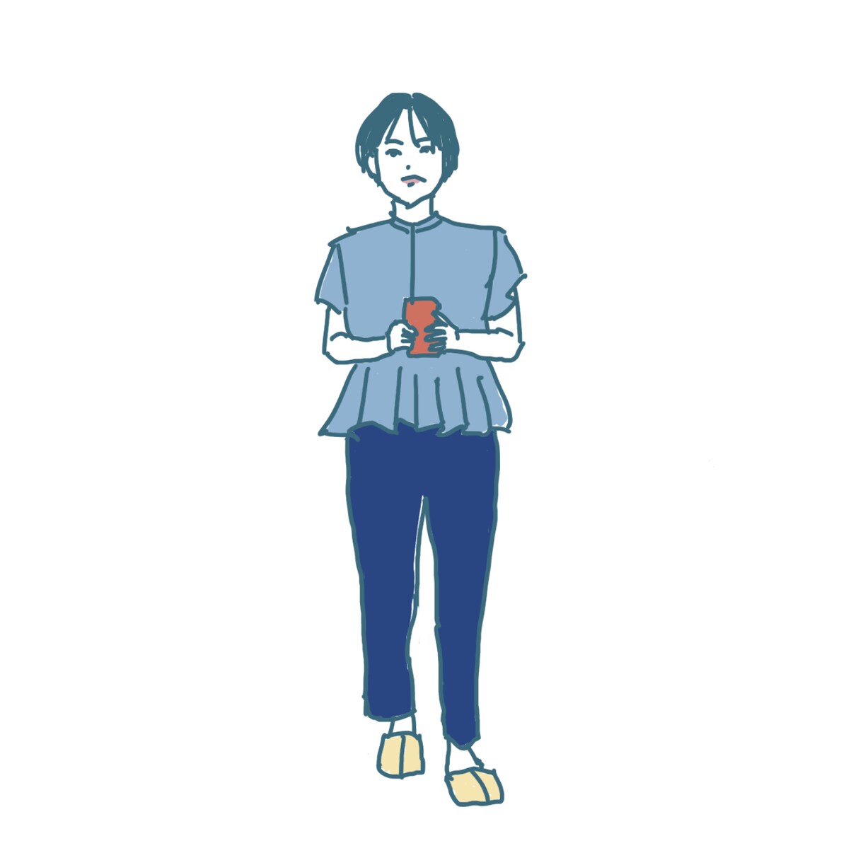手がき風イラスト作成します 写真をもとに、シンプルかわいい似顔絵イラストを作成いたします イメージ1