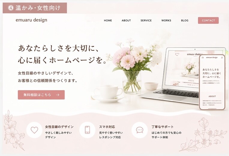 個人事業主向け！低価格で高品質なHP制作します 初めてでも安心。丁寧にサポートします。 イメージ5