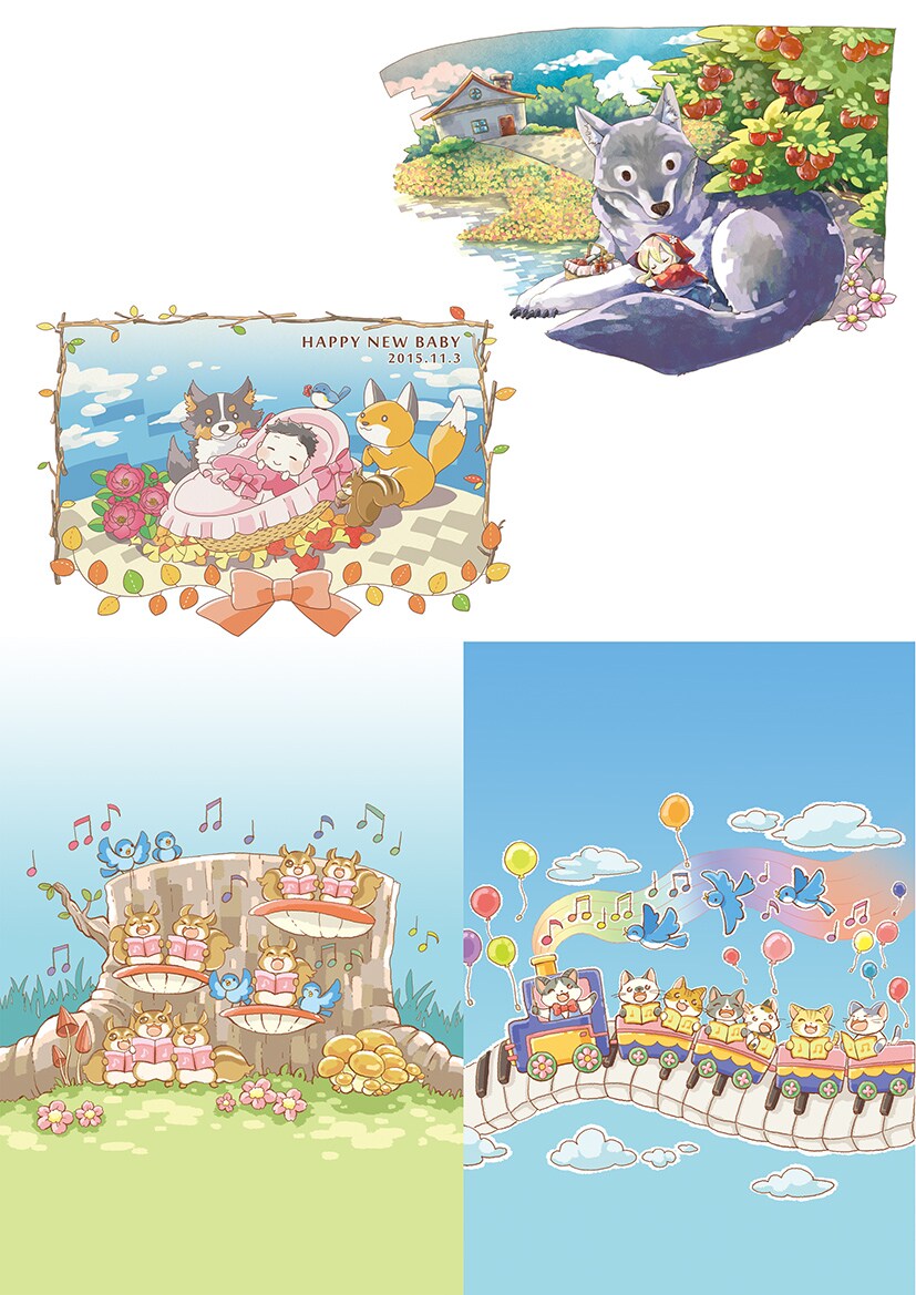 かわいい挿絵、イラストを描きます 特別なプレゼント、SNS・冊子等にいかがですか？ イメージ1