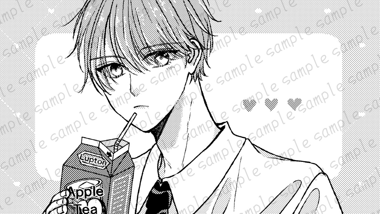 少女漫画家がモノクロイラスト描きます アイコンやヘッダー、動画サムネイルにいかがでしょうか？ イメージ9