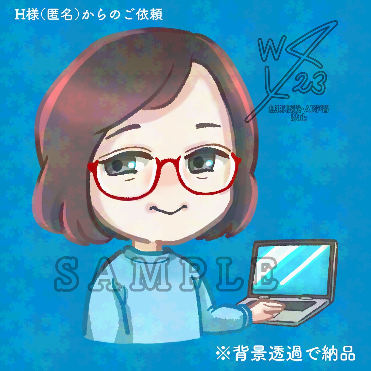お好みの人物のSNS用アイコン・ヘッダー描きます 〜普通の頭身・SD（ミニ）キャラどちらもOK、女性が得意〜 イメージ2