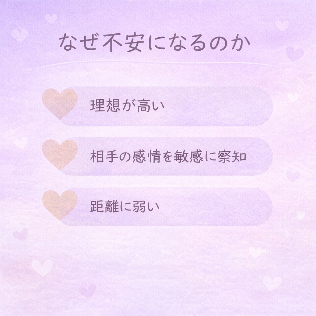 INFPのその不安、ちゃんと理由があります 冷めたの？重いの？揺れる気持ちを一緒に整理します イメージ4